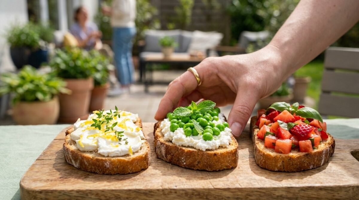 entdecken sie 3 originelle röstbrot-rezepte für frühling mit überraschenden belägen wie tomate und erdbeere, schnell zubereitet in 15 minuten