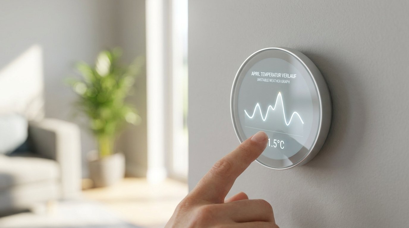 entdecken Sie, wie die Hysterese-Funktion am Thermostat Ihre Heizzyklen halbiert und im April Energiekosten spart