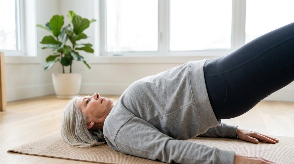 entdecken Sie, wie eine einfache fünfminütige Pilates-Übung Ihnen hilft, elegant zu altern und Ihre innere Kraft zu stärken