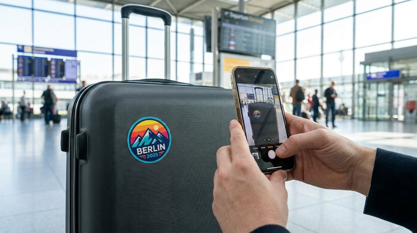 fotografieren Sie Ihr Gepäck vor der Reise, um im Schadensfall optimal geschützt zu sein und den viralen Airport Tray Aesthetic Trend zu entdecken