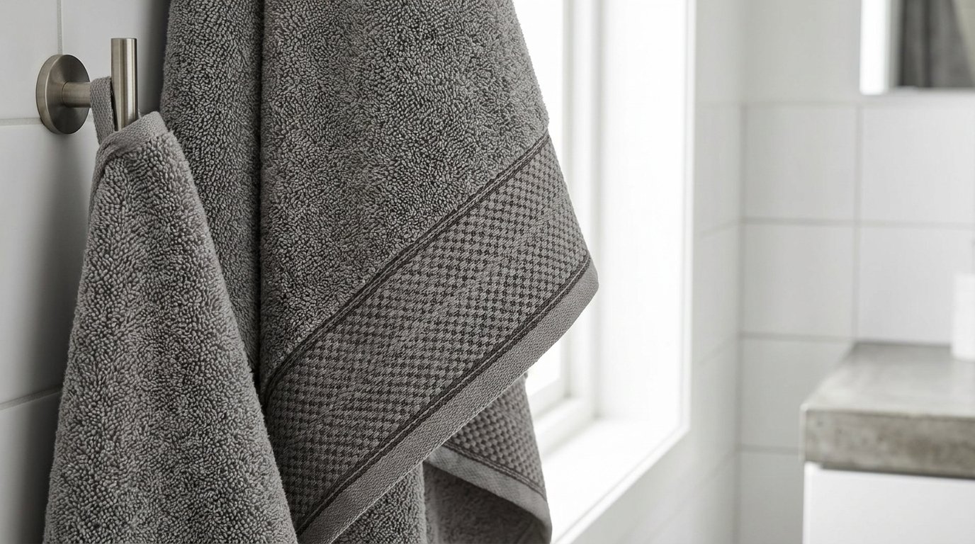 entdecken Sie das verborgene Geheimnis der Gewebestreifen auf Handtüchern und wie die Dobby-Bordüre für Ordnung im Wäscheschrank sorgt
